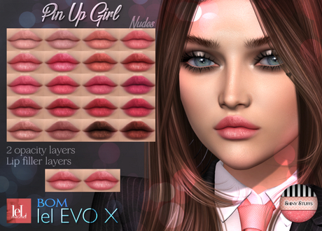 Second Life Marketplace - ~Shiny Stuffs~ Lelutka EvoX Pin Up Girl Nudes